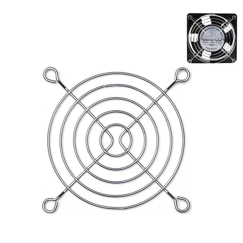 bnafes 10Pcs Fan Grill 80mm Metal Axial Cooling Fan Finger Guard Protective Grill for PC Ventilator - Image 5